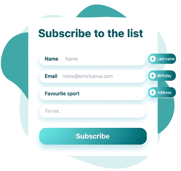 Email signup form preview